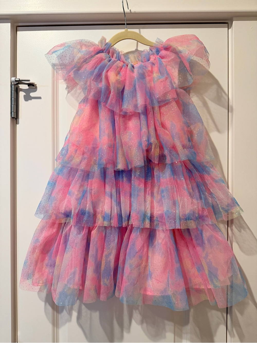 Lola & the BoysPink & Blue Layered Tulle Dress